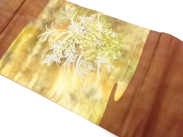 JAPANESE NAGOYA OBI / WOVEN PLANTS
